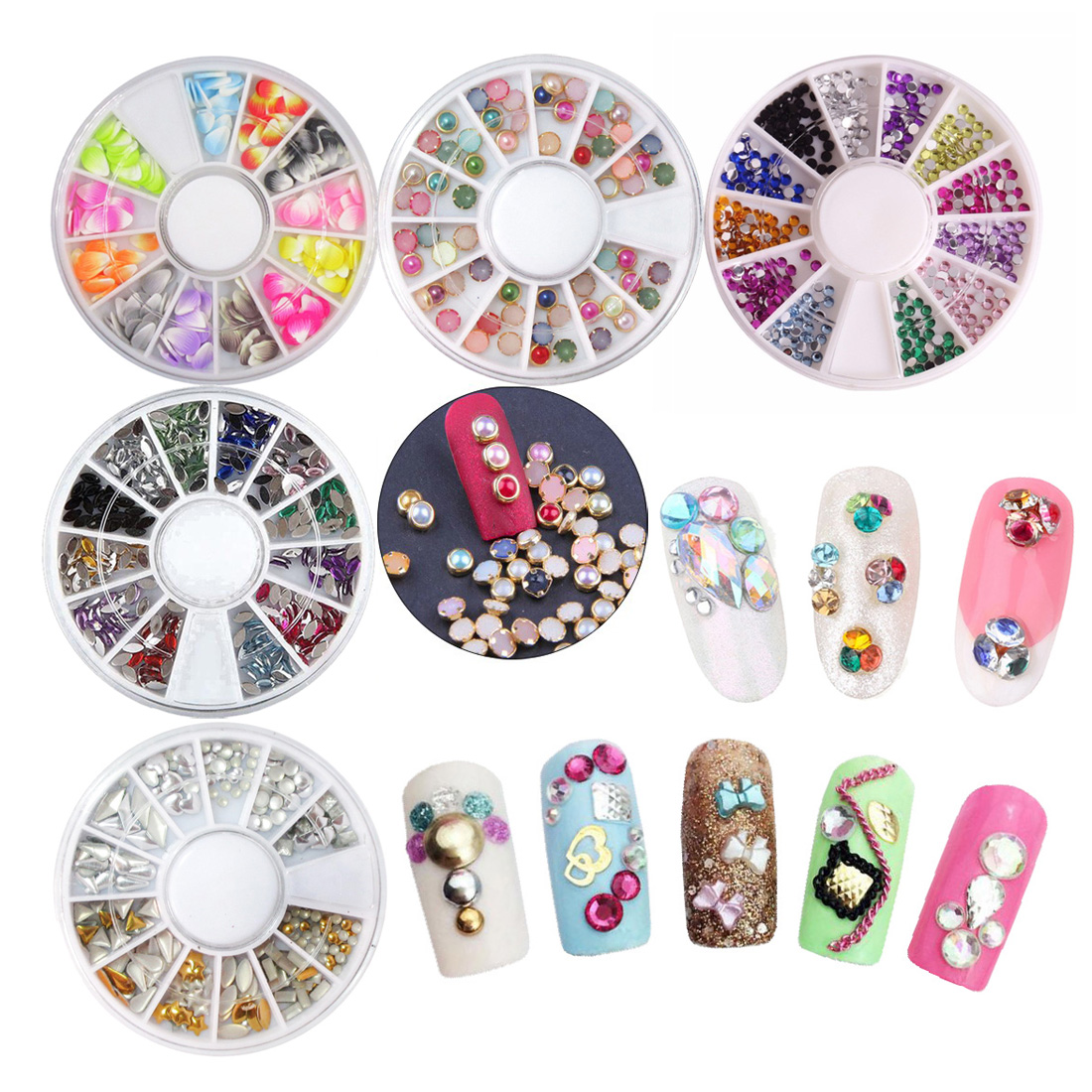 nail-art-tools-set-5boxes-nail-rhinestones-decorations-5-sheet-stickers